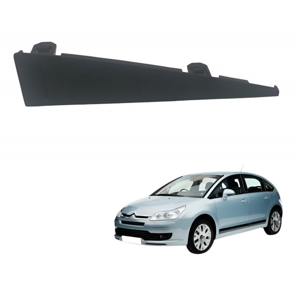 Moldura Acabamento Direito Rádio Citroen C4 Pallas 2008 2009 - Preto