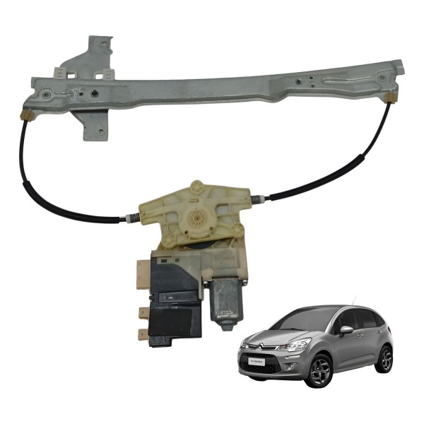 Maquina Vidro Dianteiro Esquerdo Citroen C4 2008 2009 2010 Maquina Vidro Dianteiro Esquerdo Citroen C4 2008 2009 2010