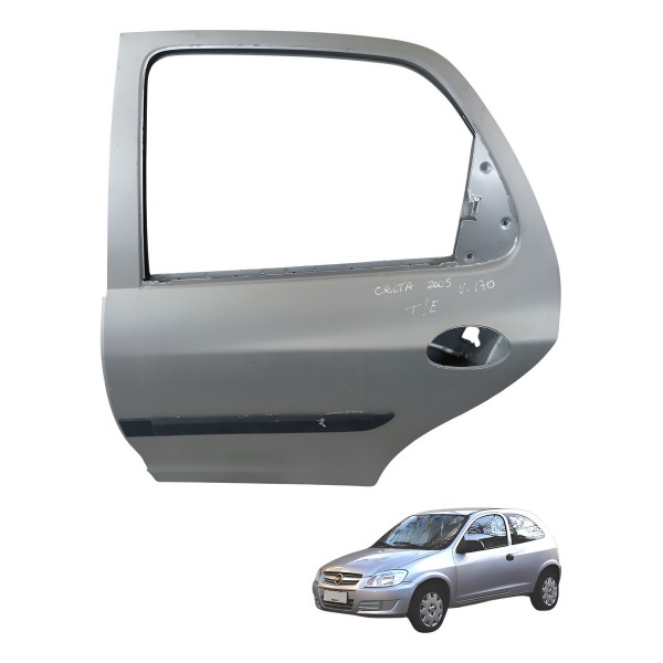 Porta Traseira Esquerda Chevrolet Celta 4p 2005 2006 2007 - Traseira - Esquerdo Porta Traseira Esquerda Chevrolet Celta 4p 2005 2006 2007 - Traseira - Esquerdo