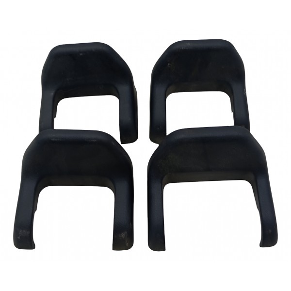 Kit 4 Moldura Acabamento Trilho Banco Honda Crv 2013 2014