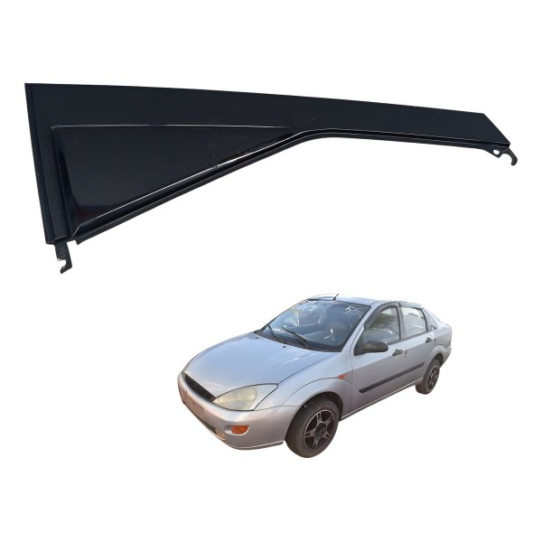 Moldura Externo Porta Traseiro Direito Ford Focus 2002 - Preto