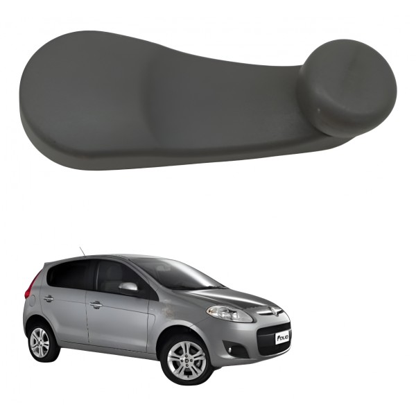 Manivela Vidro Manual Fiat Palio Essence 1.6 2013 2014 2015 - Cinza