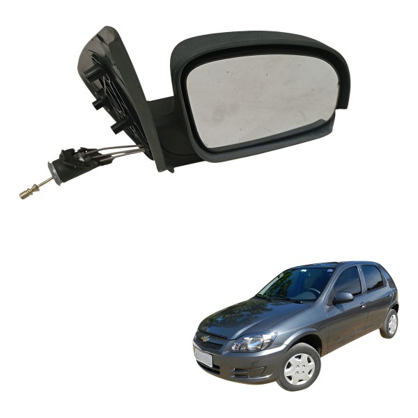 Retrovisor Manual Direito Chevrolet Celta 9332569 Detalhe
