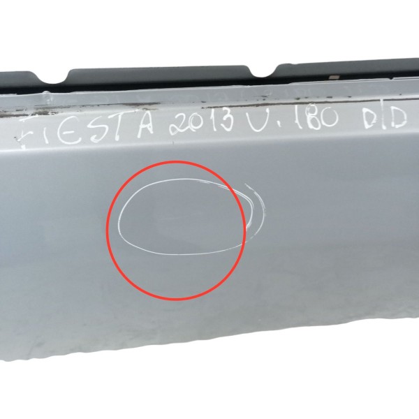 Porta Dianteira Direita Ford Fiesta 4p 2012 2013 Detalhe Direito Prateado Dianteira