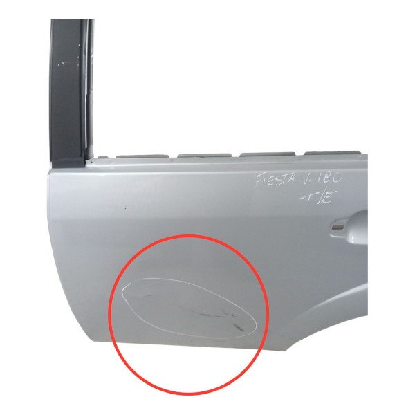 Porta Traseira Esquerda Ford Fiesta 4p 2012 2013 Detalhe Traseira Esquerdo