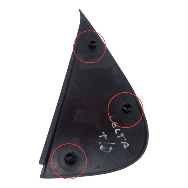 Moldura Porta Traseira Direita Chevrolet Celta 2005 Detalhe Preto