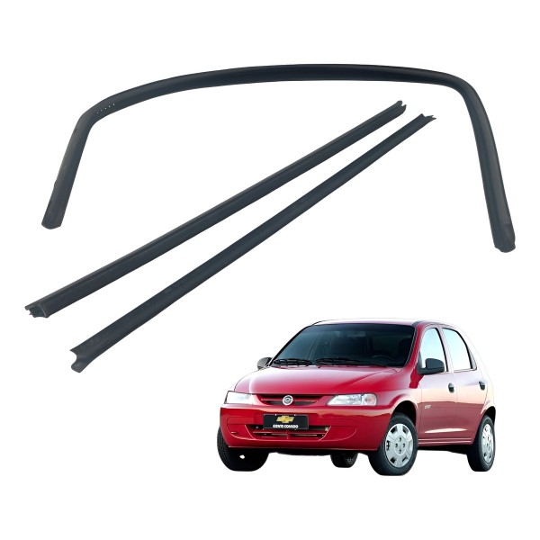 Kit Canaleta Traseira Esquerda Chevrolet Celta 1.0 2005 2006