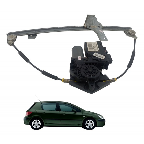 Motor Máquina Vidro Dianteira Esquerda Peugeot 307 Sw 2003