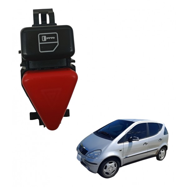 Botão Pisca Alerta Trava Porta Mercedes A160 2001 2002 2003