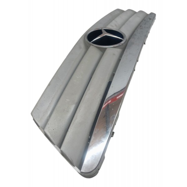 Grade Fontal Radiador Mercedes A160 2002 2003 Logo Prateado