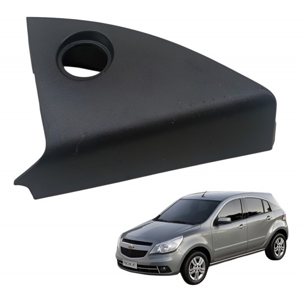 Moldura Retrovisor Direito Chevrolet Agile 2010 Detalhe Preto