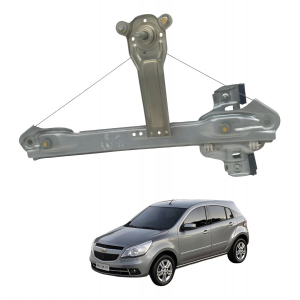 Maquina Vidro Traseira Direita Chevrolet Agile 2010 2011