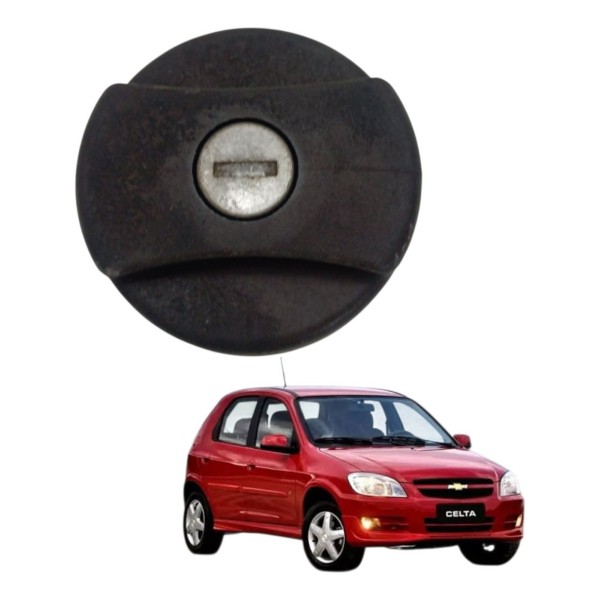 Tampa Tanque Combustível Chevrolet Celta 1.0 2001 2002 2003 Preto