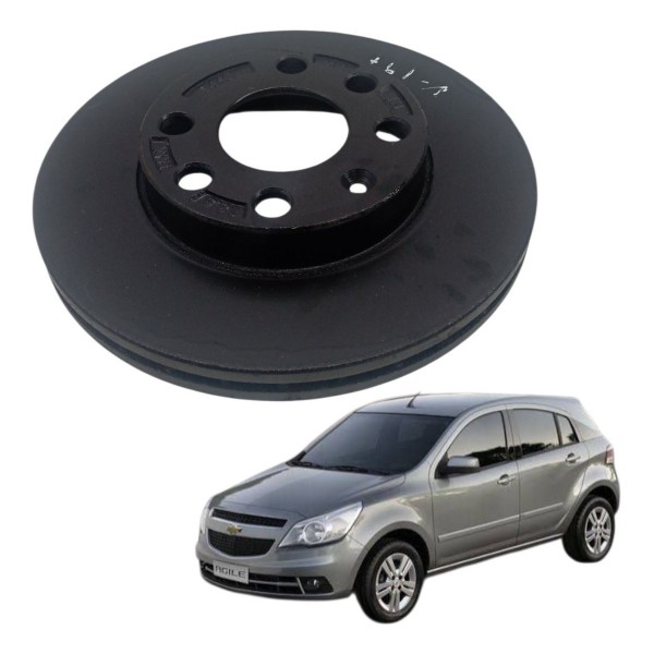 Disco Freio Dianteiro Esquerdo Chevrolet Agile 1.4 2009 2010
