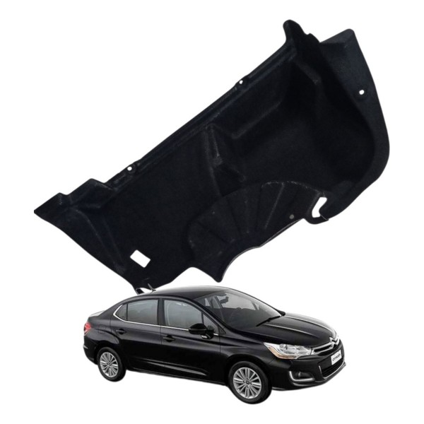 Forro Esquerdo Porta Malas Citroen C4 Lounge 2015 Detalhe