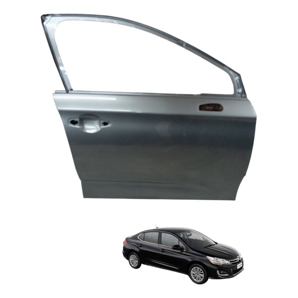 Porta Dianteira Direita Citroen C4 Lounge 4p 2014 2015 2016 Dianteira Direito