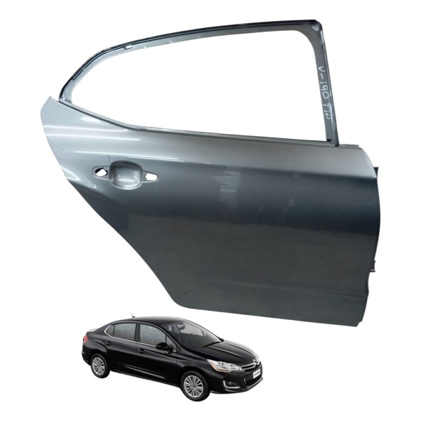 Porta Traseira Direita Citroen C4 Lounge 4p 2014 2015 2016 Traseira Direito