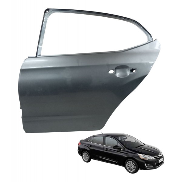Porta Traseira Esquerda Citroen C4 Lounge 4p 2014 2015 2016 Traseira Esquerdo