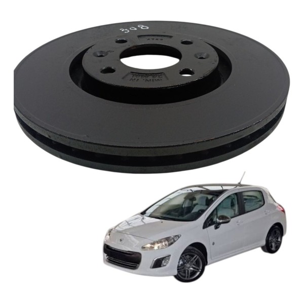 Disco Freio Dianteiro Esquerdo Peugeot 308 2015 2016 2017