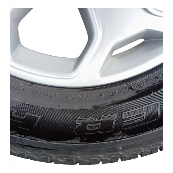 Jogo Roda Pneu 265/60r18 Bridgestone Ford Edge 2011 2012 Prateado