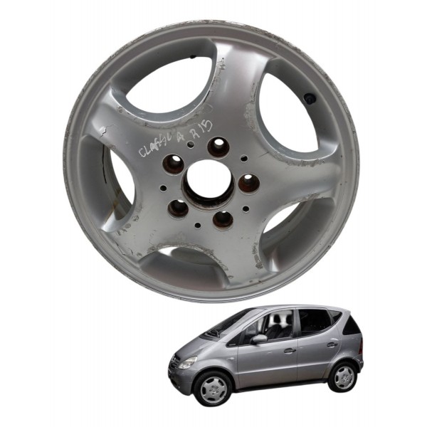 Roda Avulsa Aro 15 Mercedes Classe A 2002 A168401130 Detalhe