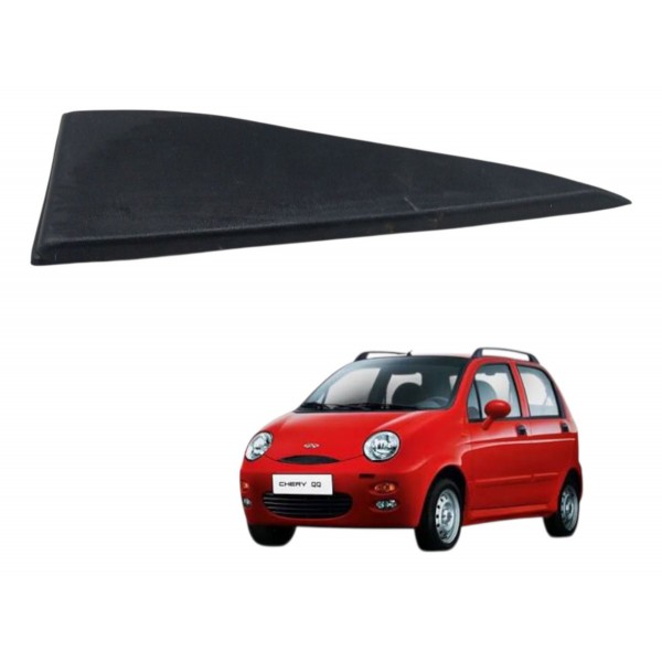 Moldura Interna Retrovisor Esquerdo Chery Qq 2011 2012 2013 Preto