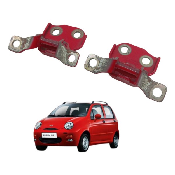 Dobradiça Porta Traseira Esquerda Chery Qq 1.0 2011 2012