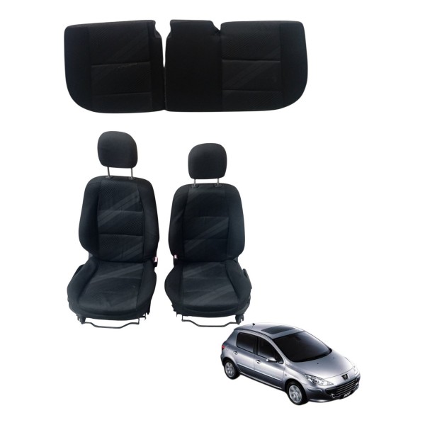 Jogo Banco Peugeot 307 Hatch 2.0 2009 2010 2011 Detalhe