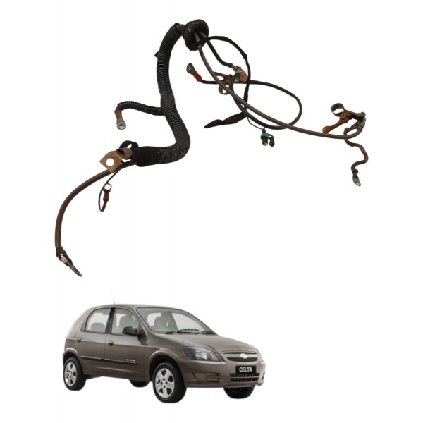 Chicote Cabo Positivo Negativo Chevrolet Celta 1.0 2009