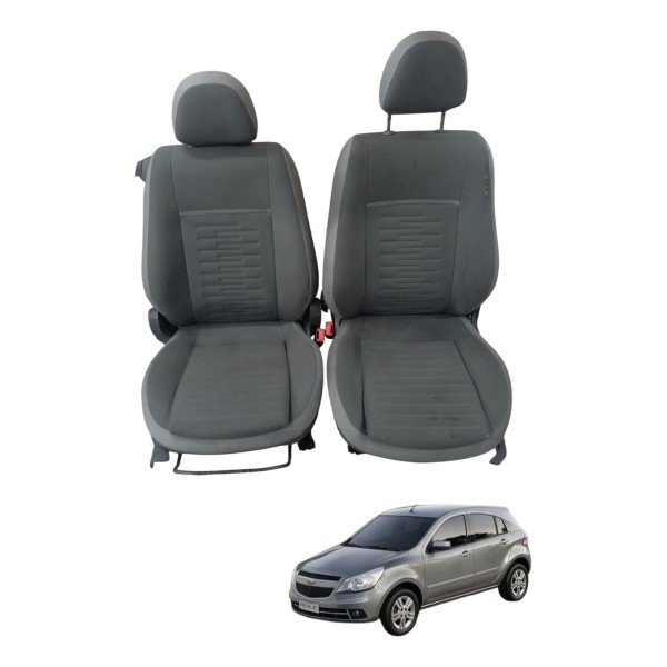 Jogo Banco Dianteiro Chevrolet Agile 1.4 2010 2011 Detalhe