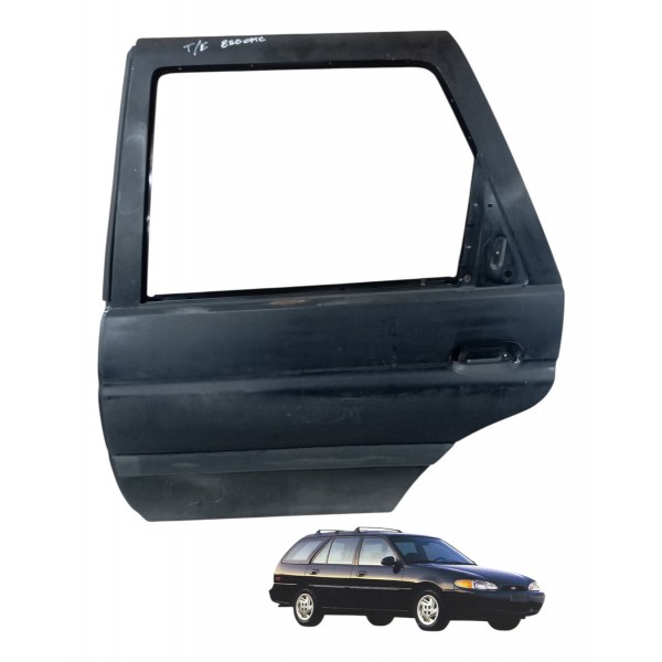 Porta Traseira Esquerda Ford Escort 4p 1996 1997 Detalhe Traseira Direito