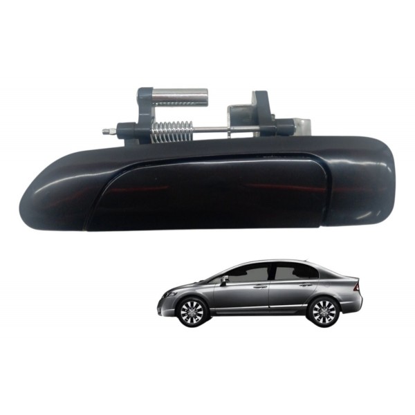 Maçaneta Externa Traseira Esquerda Puxador Honda Civic 1.6 Preto Traseira