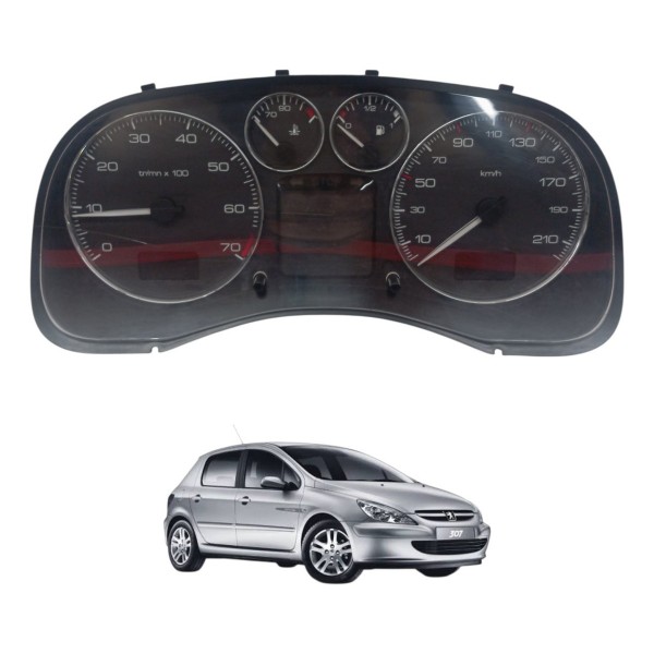 Painel Instrumentos Peugeot 307 2.0 2008 2009 2010 Detalhe