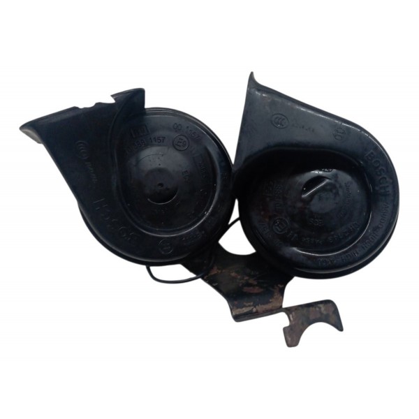 Buzina Caracol Dupla Suporte Peugeot 307 2010 Detalhe