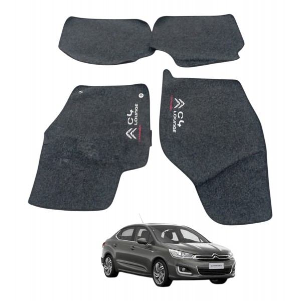 Jogo Tapetes Carpe Citroen C4 Lounge Thp 2014 2015 2016