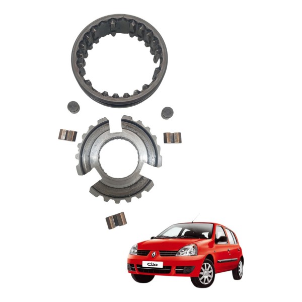 Luva 1° 2° Marcha Caixa Cambio Manual Renault Clio 1.0 16v
