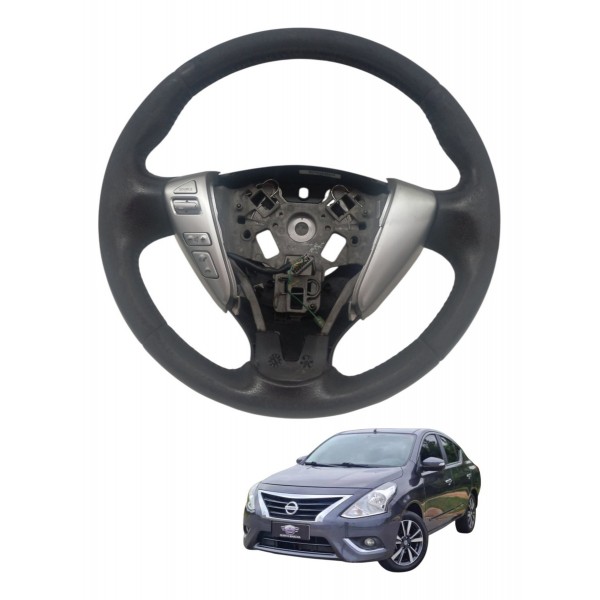 Volante Direção Comandos Nissan Versa 1.6 2017 2018 Detalhe