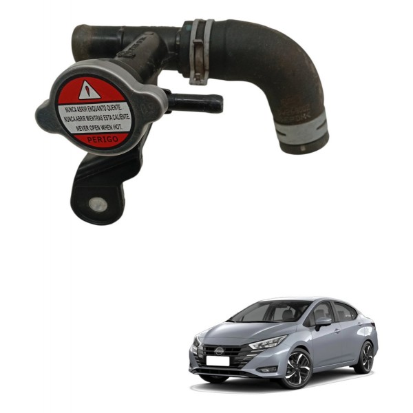 Tampa Cano Radiador Nissan Versa 1.6 2017 2018 2019 2020