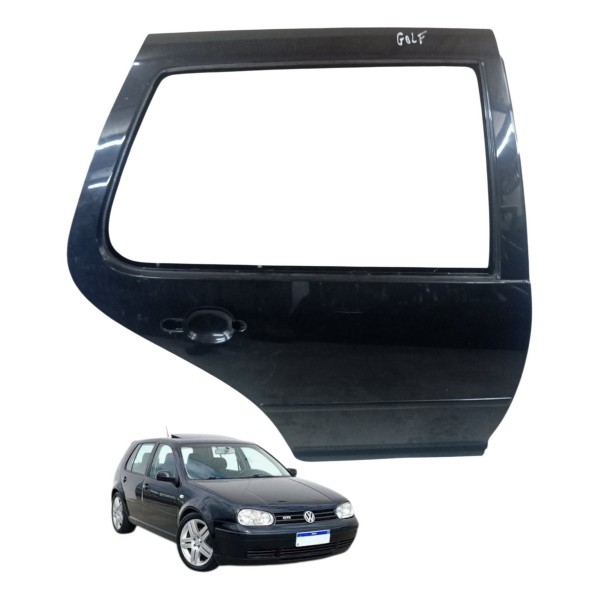 Porta Traseira Direita Volkswagen Golf 4p 2001 2002 2003 Traseira Direito