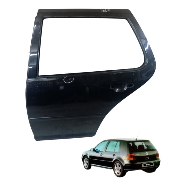 Porta Traseira Esquerda Volkswagen Golf 4p 2001 2002 Detalhe Traseira Esquerdo