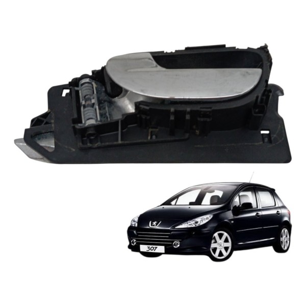 Maçaneta Interna Dianteira Esquerda Peugeot 307 2008 2010 Dianteira