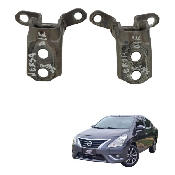 Dobradiça Porta Dianteira Esquerda Nissan Versa 2018 2019