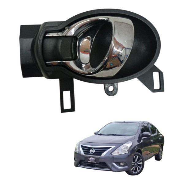 Maçaneta Interna Dianteira Esquerda Nissan Versa 1.6 2019 Dianteira