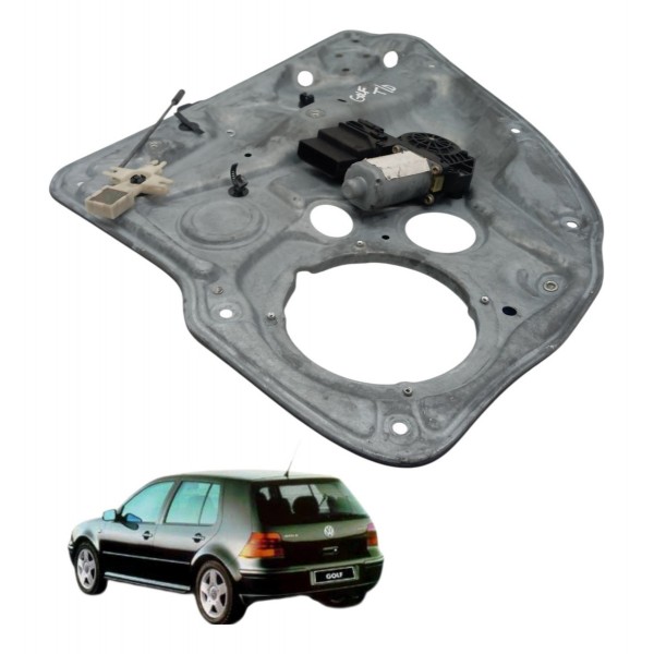 Maquina Vidro Traseiro Direito Volkswagen Golf 2001 2002