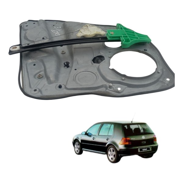 Maquina Vidro Traseiro Esquerda Volkswagen Golf 2001 2002