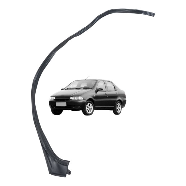 Borracha Friso Pingadeira Esquerda Fiat Siena 2009 Detalhe