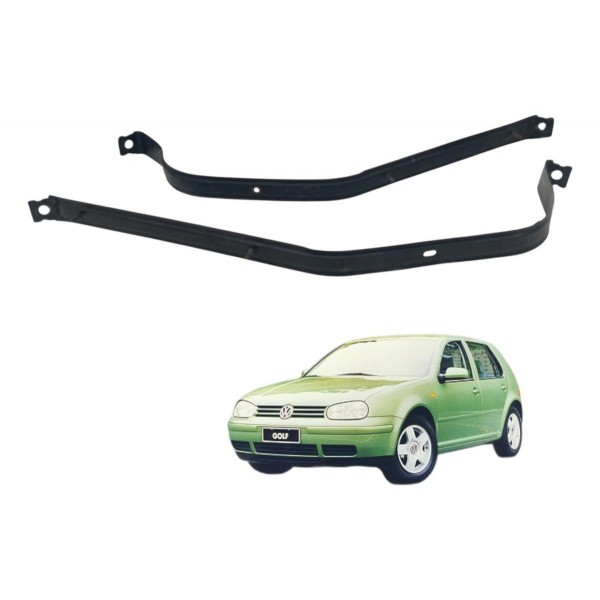 Par Alça Fixação Tanque Combustivel Volkswagen Golf 2001