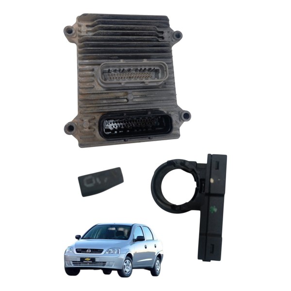 Kit Modulo Injeção Code Imobilizador Gm Celta Sedan 1.0 2004