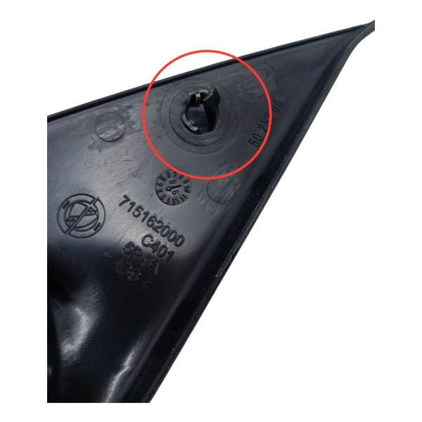 Moldura Interno Retrovisor Esquerdo Fiat Palio 2010 Detalhe