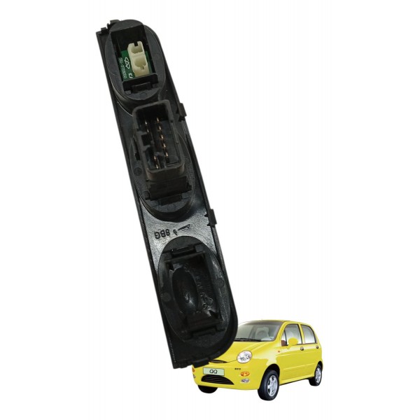 Moldura Botão Pisca Alerta Alarme Chery Qq 1.0 2014 2015